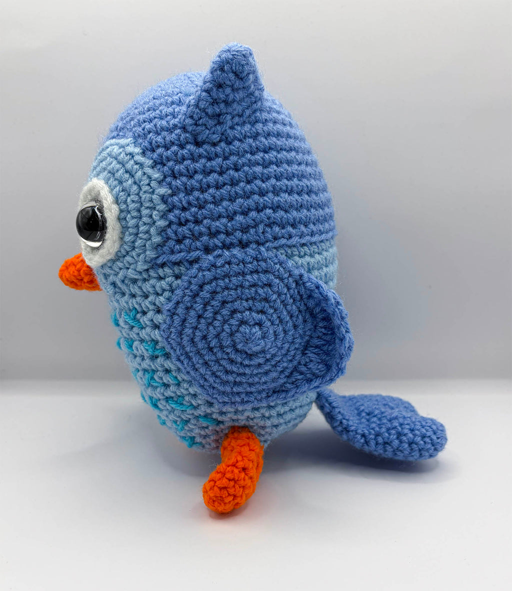 "Hootie" the Blue Owl Plushie