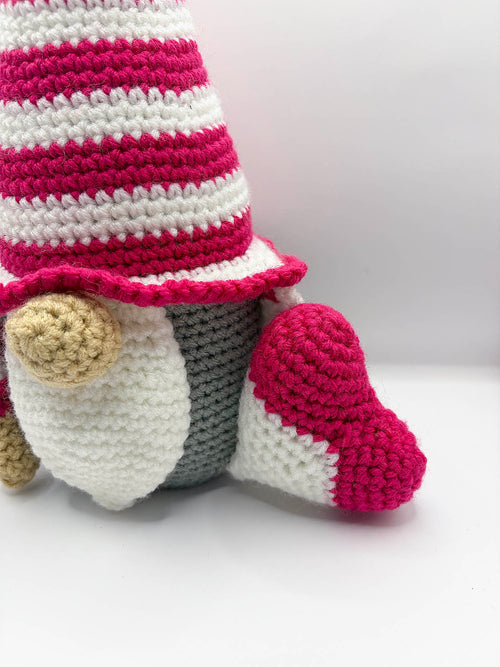 "Fuschia", "Taffy" & "Clarence" the Valentines Gnome Plushies