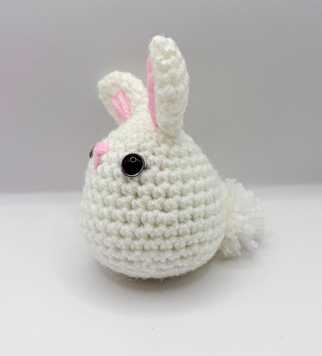 "Bun Bun" the little white bunny plushie